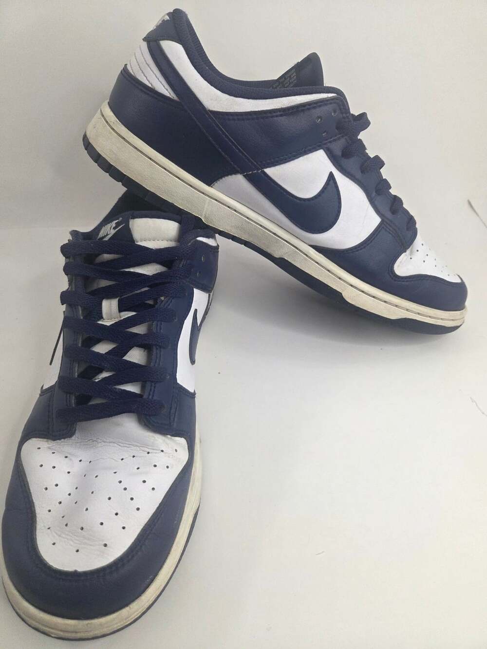 Nike Dunk Low Retro Size 12 Midnight Navy White Sneakers